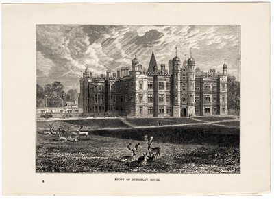 Front of Burghley House